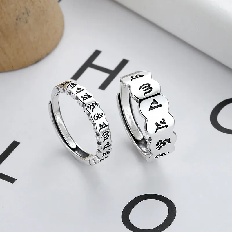 XIHUILIN S925 Sterling Silver Rings Unisex-4