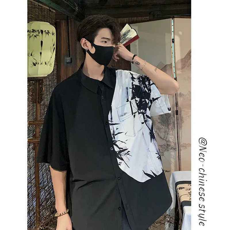 DOENU Shirts Unisex Ink Wash Painting-3