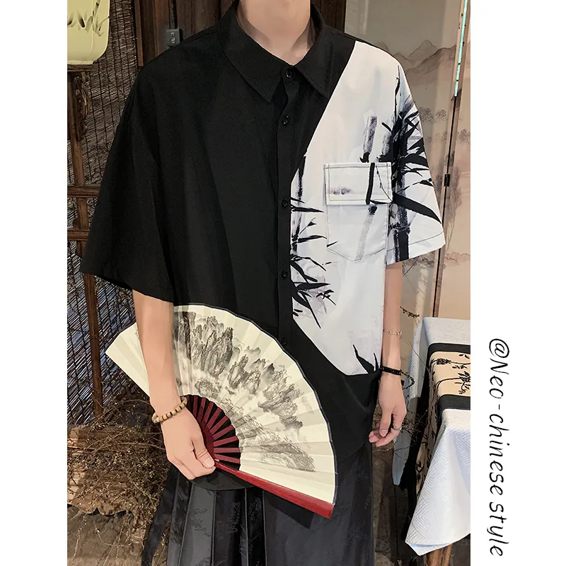 DOENU Shirts Unisex Ink Wash Painting-6