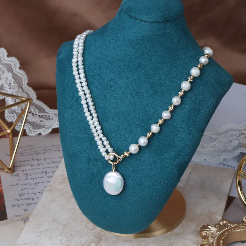 JINJI Pearl Necklaces Women's-4