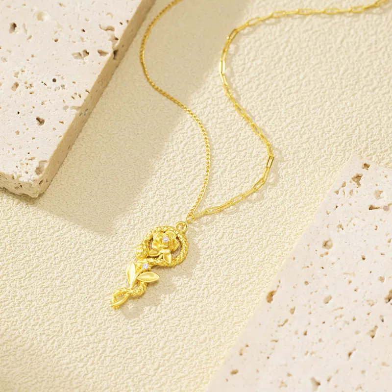 JINJI S925 Silver Necklaces Women's-2