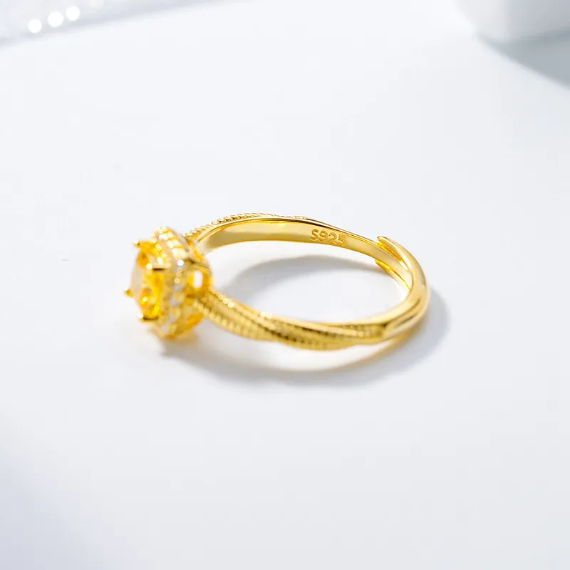 JINJI S925 Silver Rings Women's-4