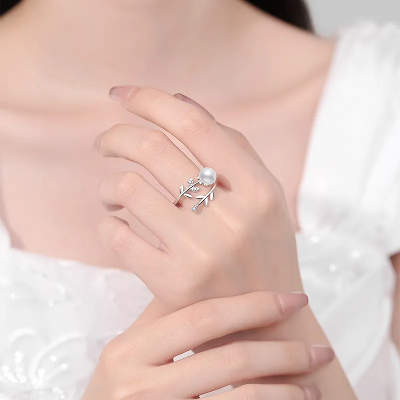 JINJI Pearl Rings Women's-4