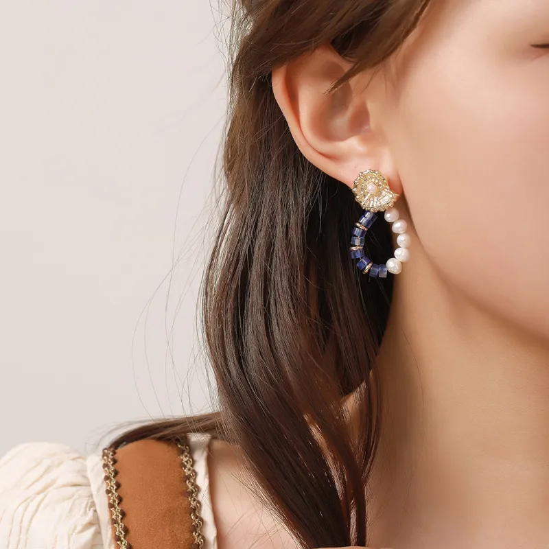 JINJI Pearl Earrings Women's-3