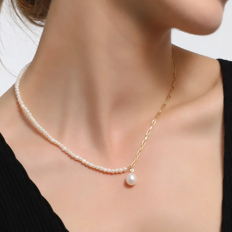JINJI Pearl Necklaces Women's-4