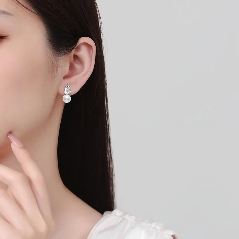 JINJI Pearl Earrings Women's-4