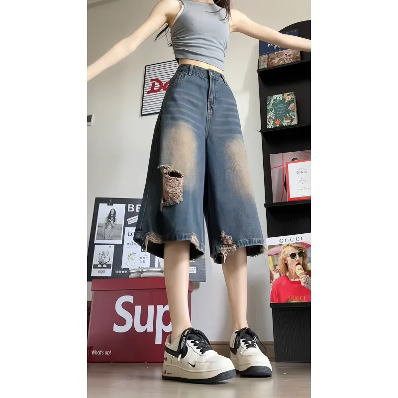Vitocano Denim Shorts Unisex Vintage-4