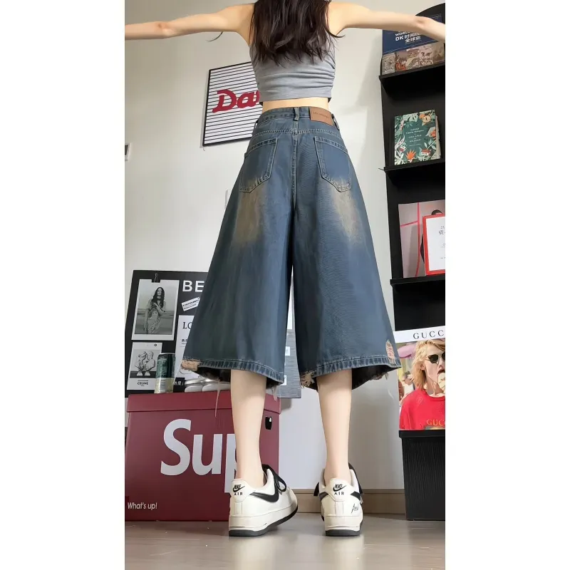 Vitocano Denim Shorts Unisex Vintage-6
