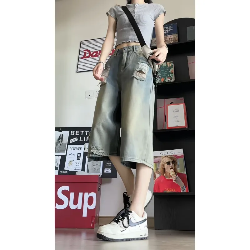 Vitocano Denim Shorts Unisex Vintage-3