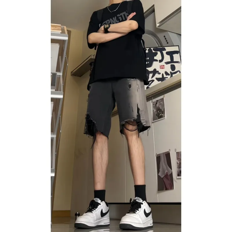 Vitocano Denim Shorts Unisex Black-2