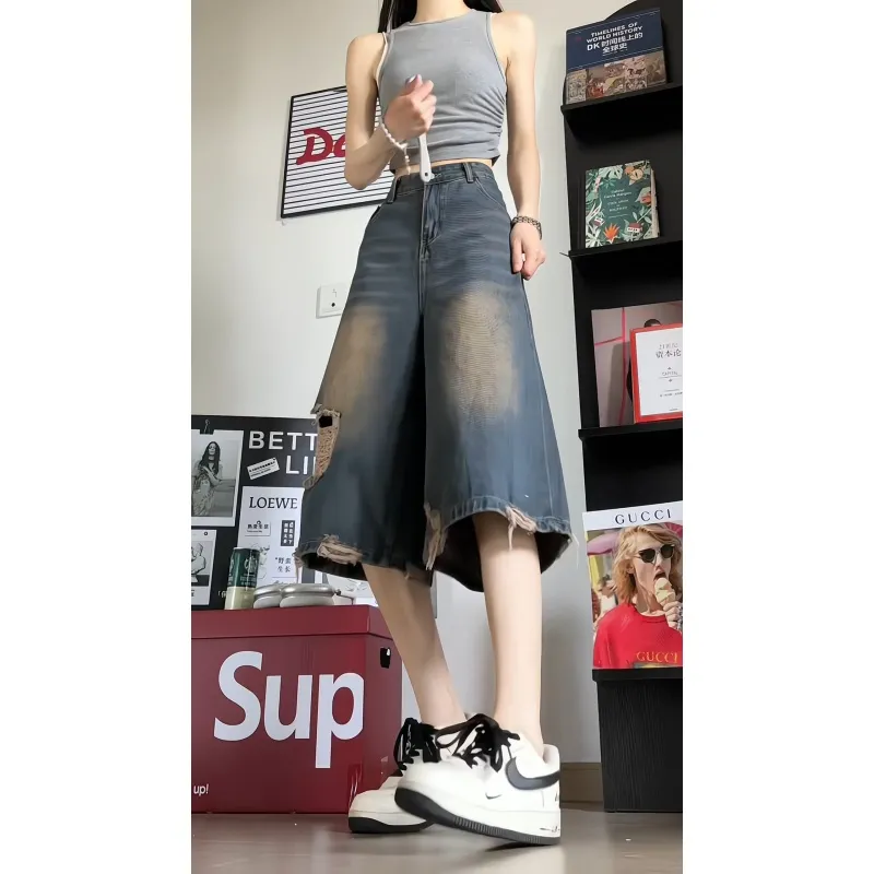 Vitocano Denim Shorts Unisex Vintage-3