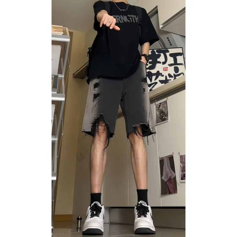 Vitocano Denim Shorts Unisex Black-3