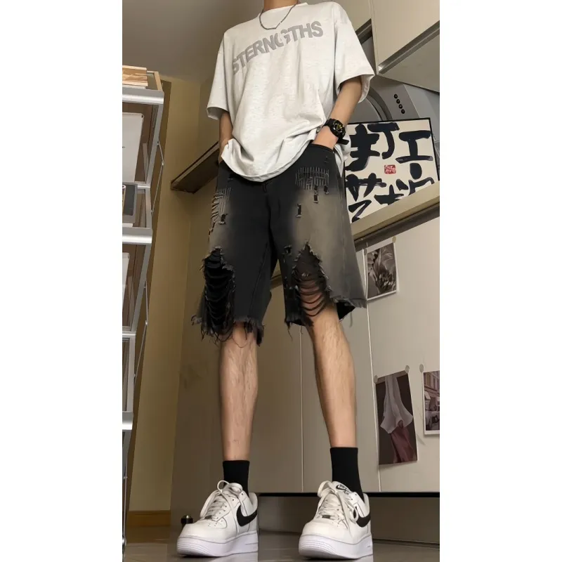 Vitocano Denim Shorts Unisex Black-3