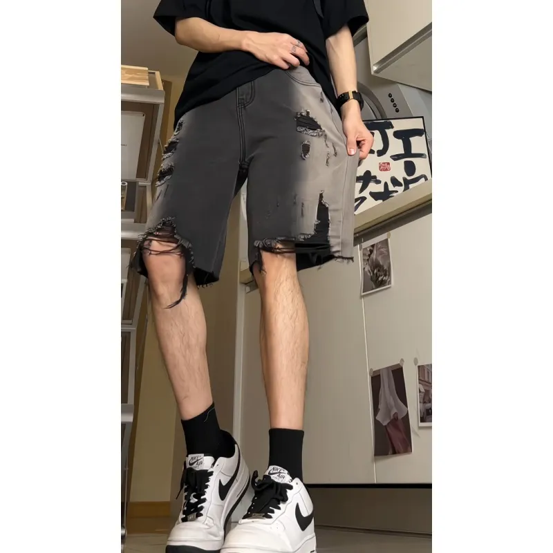 Vitocano Denim Shorts Unisex Black-4