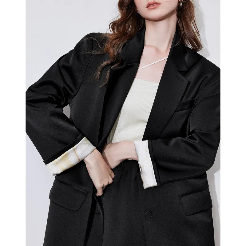 Initial Language Business Suit Women's Ink Black-1
