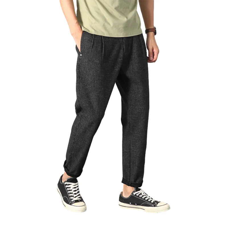 NDU Casual Pants Men Black-4