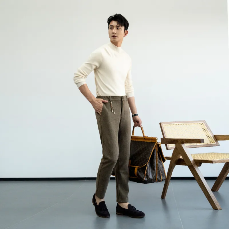 NDU Casual Pants Men Coffee-4