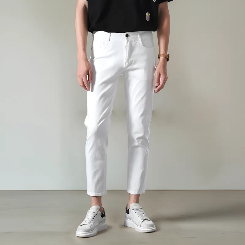NDU Jeans Men White-5