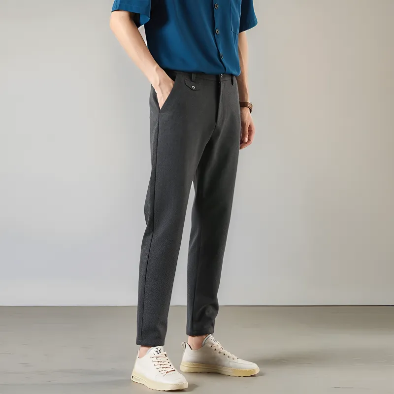 NDU Casual Pants Men Dark Gray-4