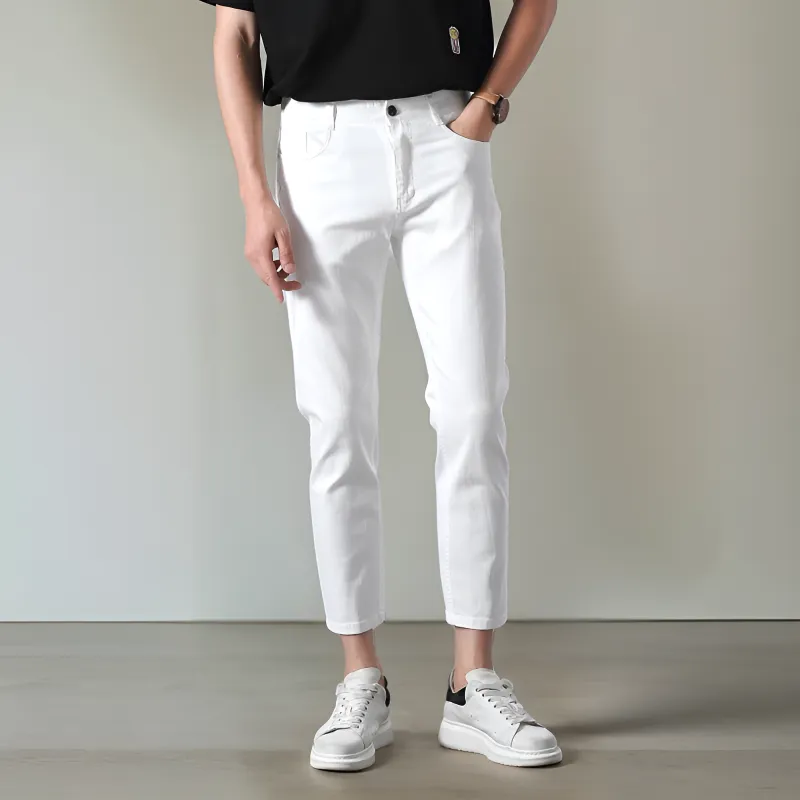 NDU Jeans Men White-3