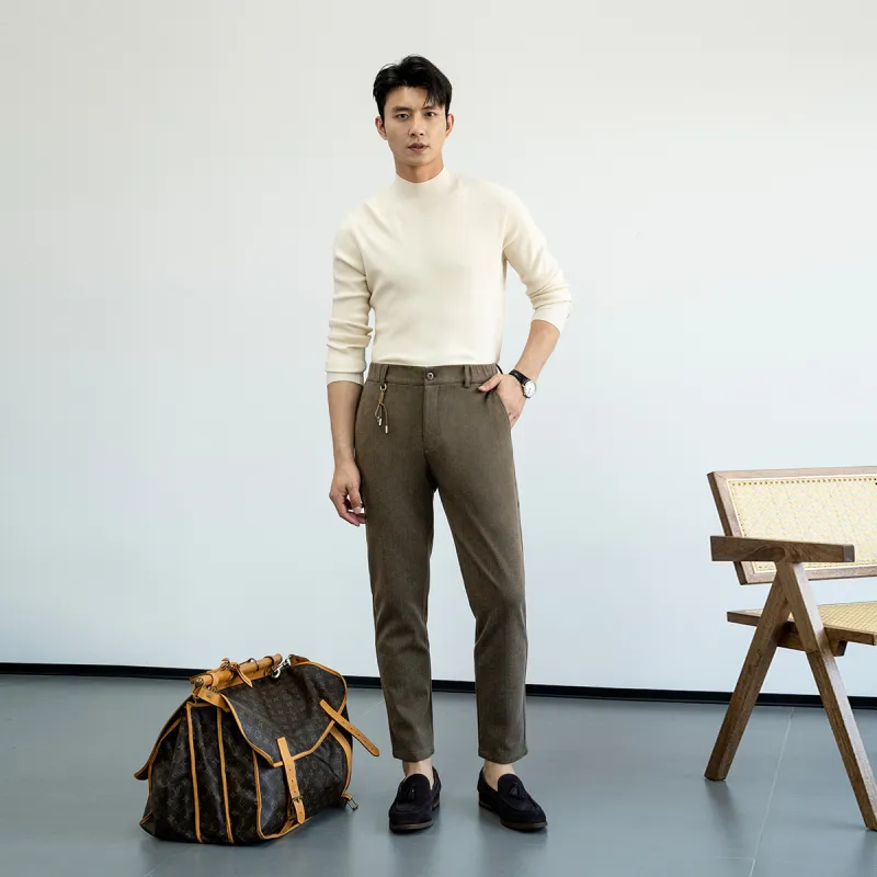 NDU Casual Pants Men Coffee-3
