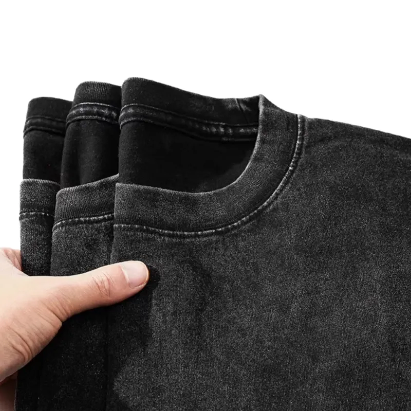 Wooden Rabbit T Shirts Men Black-5