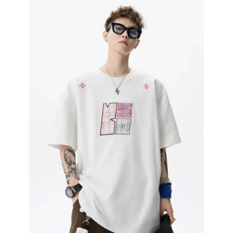 Wooden Rabbit Casual Versatile Fashion Versatile Design Breathable Loose Fit Elbow Length Sleeved Men's-2