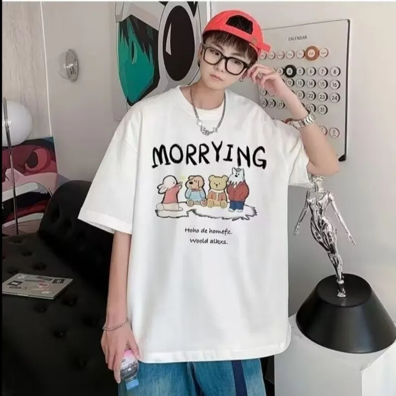 Wooden Rabbit T Shirts Men-7