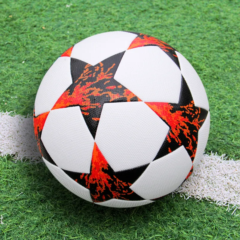 THREEHUAN Size 5 Ball Soccer Super Fiber Seamless Thermal bonding Unisex UEFA Flame-1