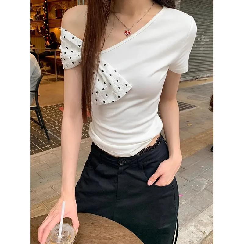 Alxnan T Shirts Women's White-2