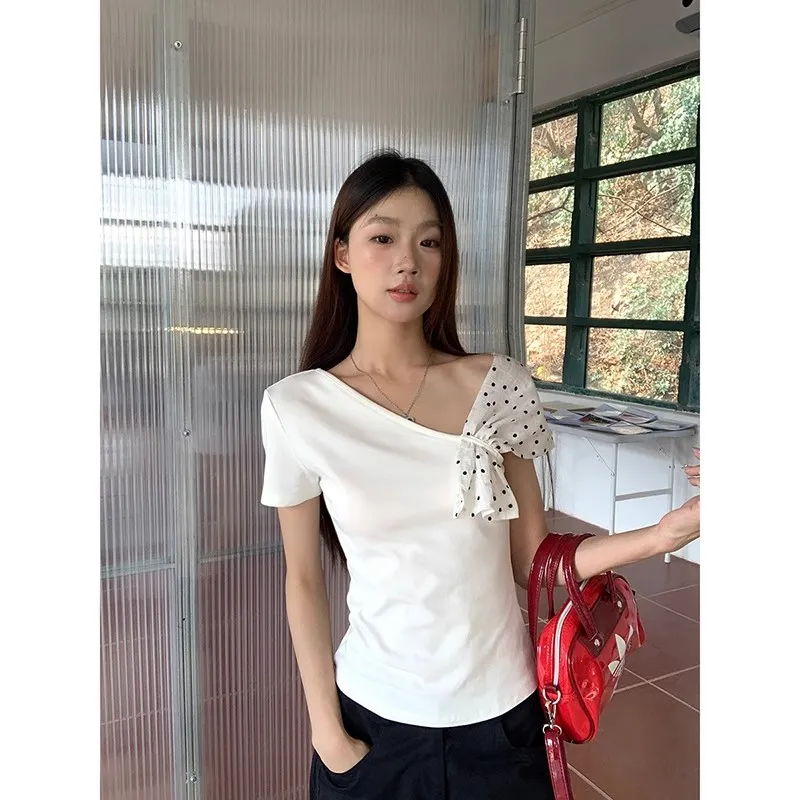 Alxnan T Shirts Women's White-3