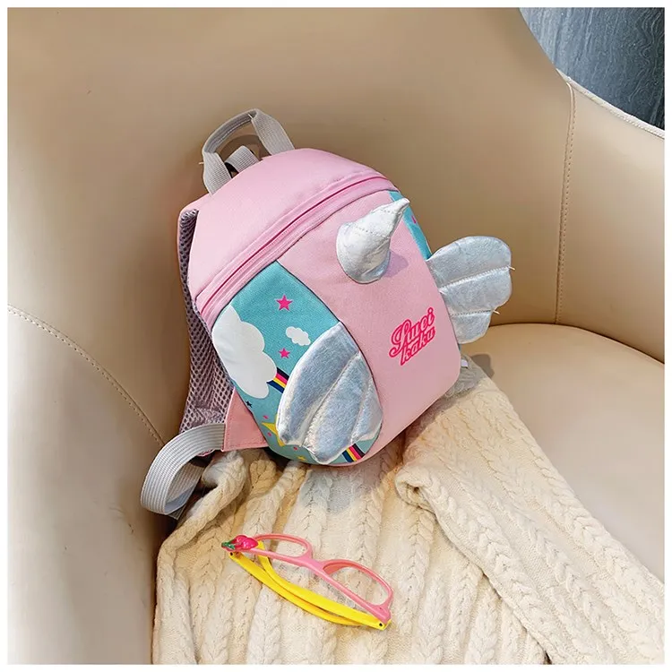 ROSEDAWN Water Repellent Backpack Regular Kids' Pink/Yellow/Sky Blue-6