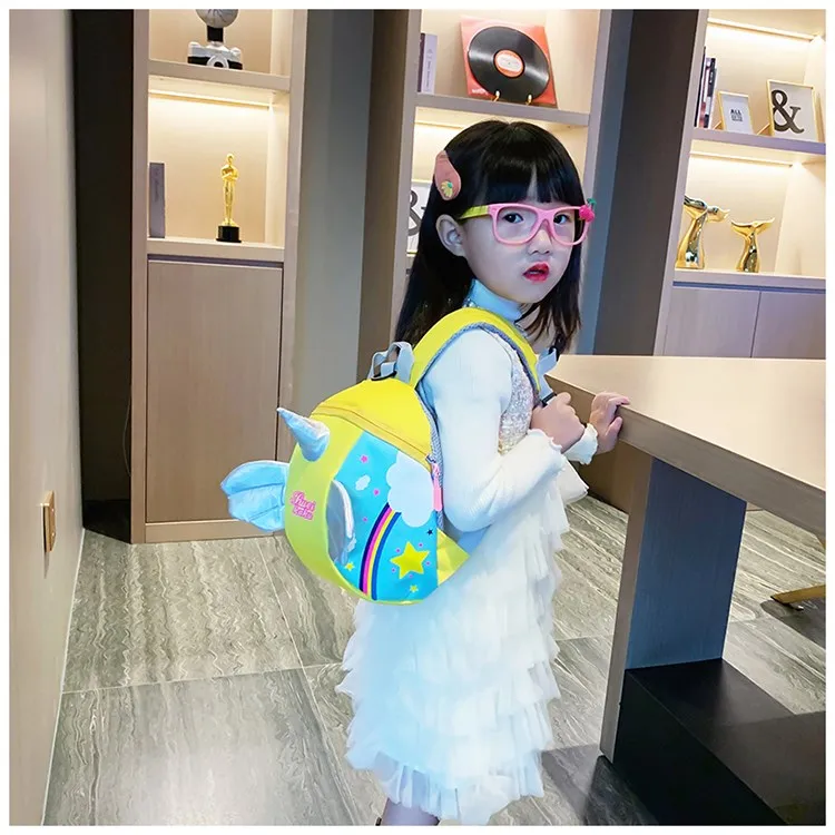ROSEDAWN Water Repellent Backpack Regular Kids' Pink/Yellow/Sky Blue-9