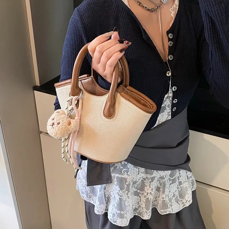 ROSEDAWN PU Handbag Women's Brown/Black-5