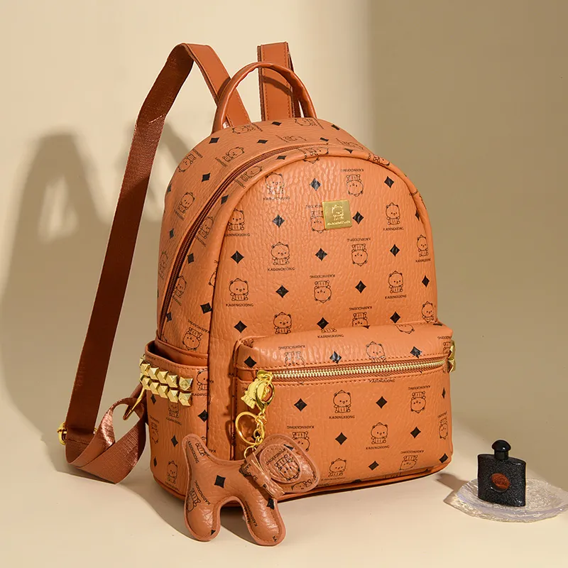 ROSEDAWN PU Backpack Women's Cognac-5