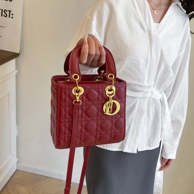 ROSEDAWN PU Lady Dior Bag, Shoulder Bag, Crossbody Bag, Handbag Regular Women's Multicolor-11
