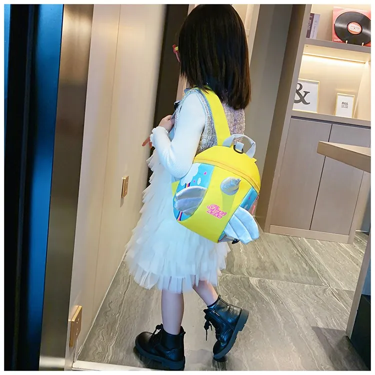 ROSEDAWN Water Repellent Backpack Regular Kids' Pink/Yellow/Sky Blue-13