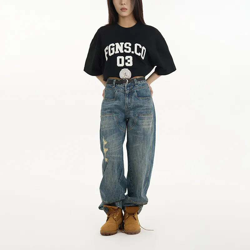 FORGIVENESS Jeans Unisex Blue-2