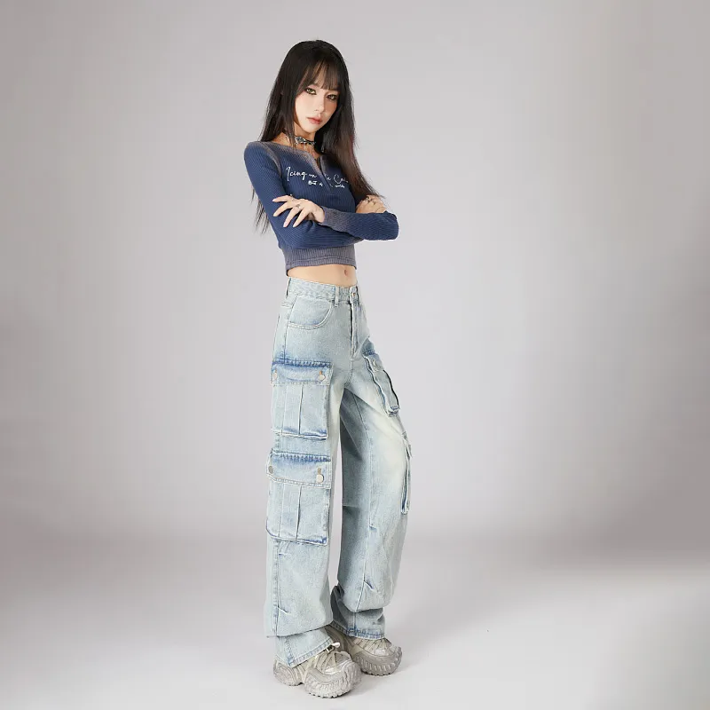 SNOW FLYING Jeans Women's Light Blue-6