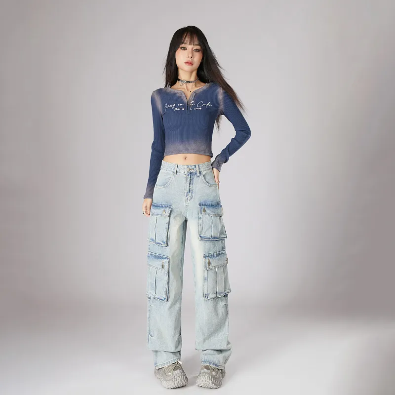 SNOW FLYING Jeans Women's Light Blue-5