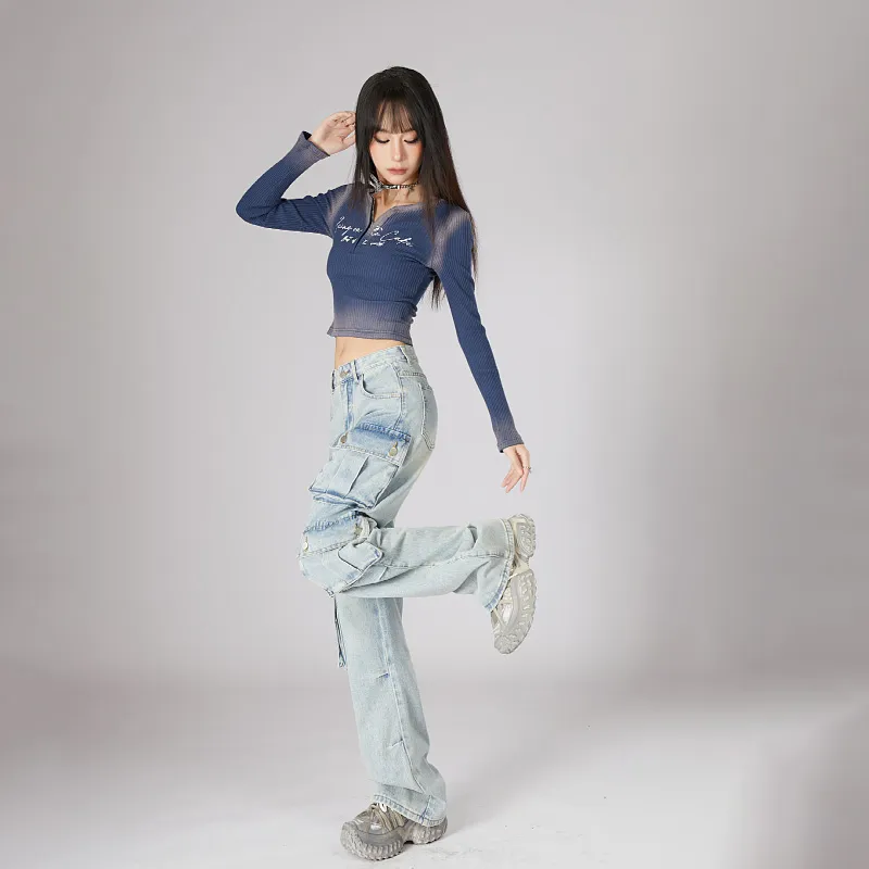 SNOW FLYING Jeans Women's Light Blue-3