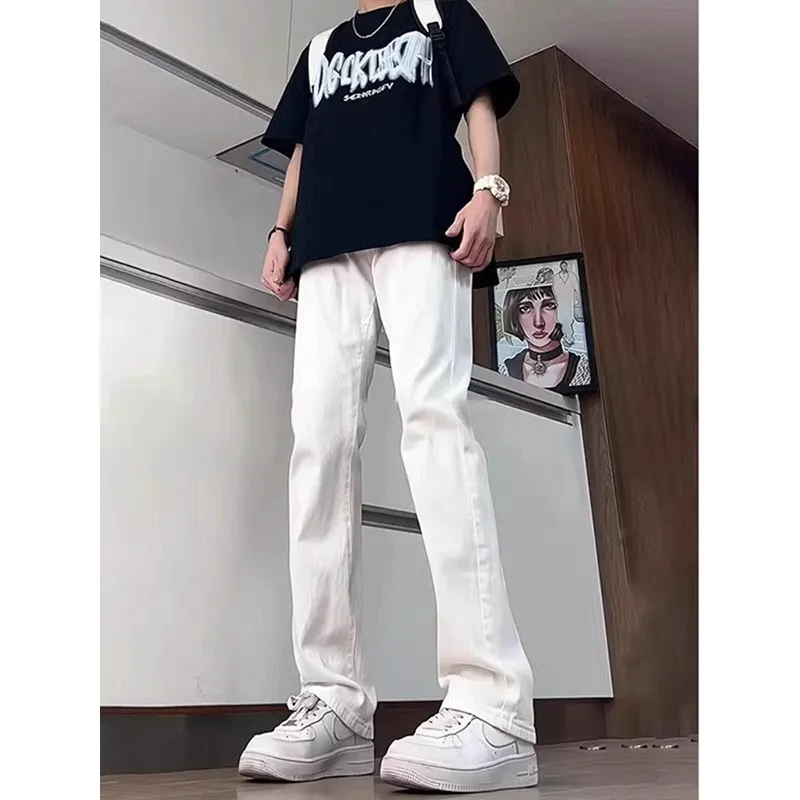 DARK HORSE Jeans Unisex Vintage White-3