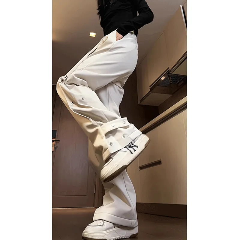 DARK HORSE Casual Pants Unisex Apricot-5