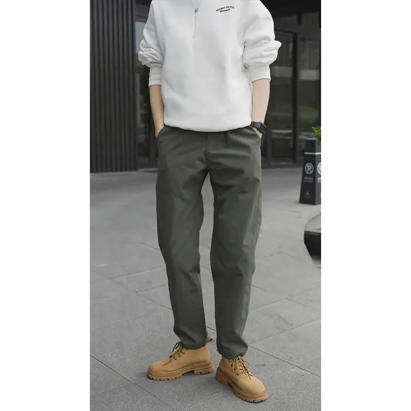 DARK HORSE Casual Pants Unisex Army Green-4