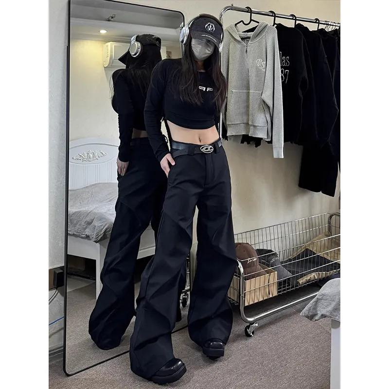 DARK HORSE Casual Pants Unisex Black-2
