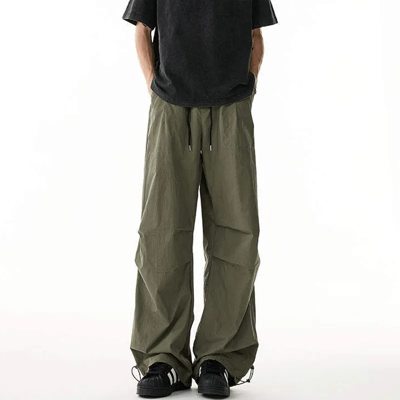 DARK HORSE Casual Pants Unisex Army Green-3