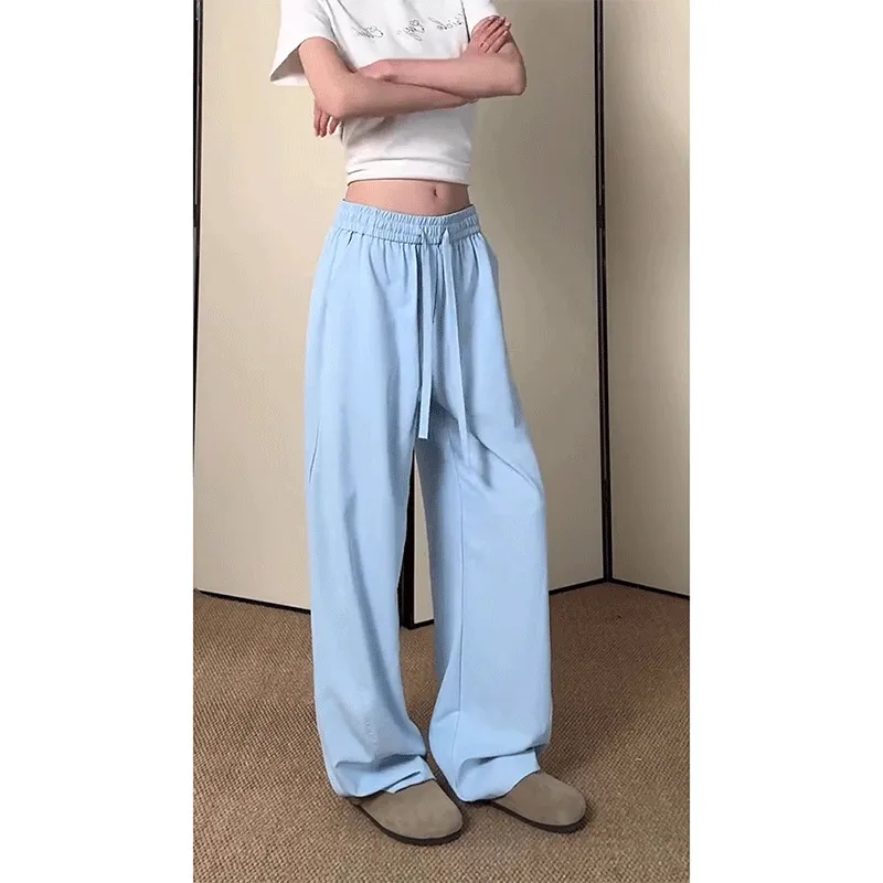 DARK HORSE Casual Pants Unisex Sky Blue-3