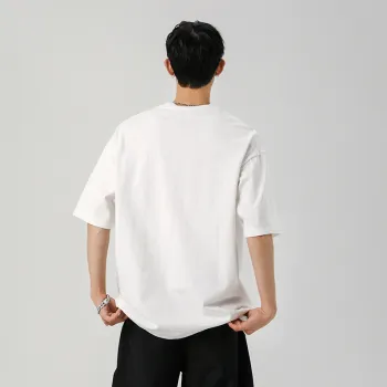 DARK HORSE Campus Style Korean Trendy Brand Print Short Sleeved T Shirts Unisex