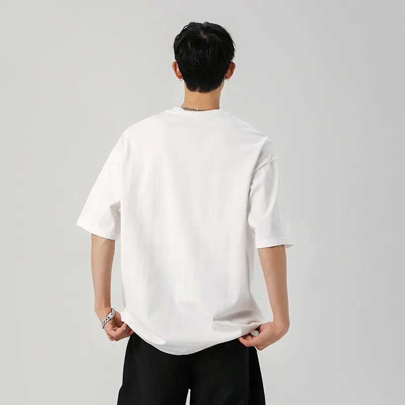 DARK HORSE Campus Style Korean Trendy Brand Print Short Sleeved T Shirts Unisex-0