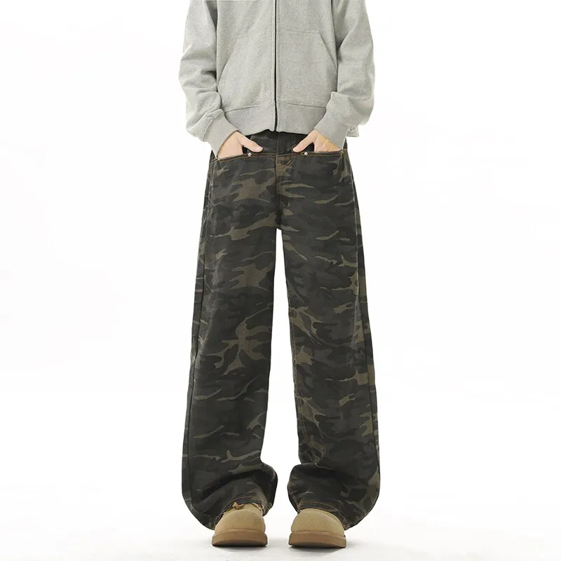 DARK HORSE Casual Pants Unisex Camouflage-4